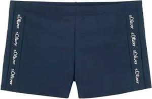 s.Oliver Boxer-Badehose mit Markenschriftzügen