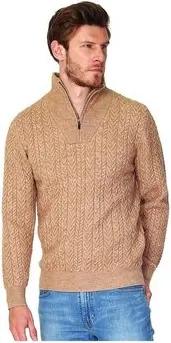 William De Faye  Pullover WFM105_CAMEL