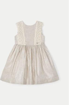 Mayoral Sommerkleid 3910 Beige Regular Fit