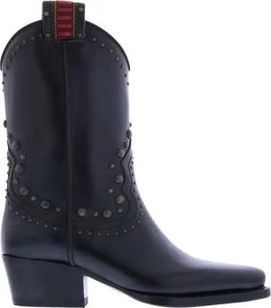 Dsquared2 Stiefeletten - Dames Flat Boot West Studs - Gr. 37 (EU) - in Schwarz - für Damen
