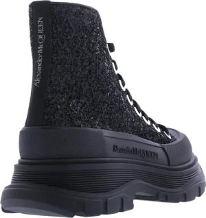 Alexander McQueen Stiefel - Dames Tread Slick Glitter - Gr. 36,5 (EU) - in Schwarz - für Damen