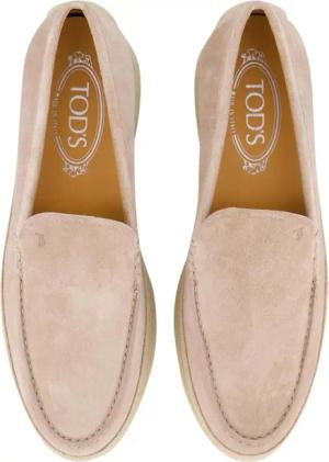 Tod's Loafer - Dames Gomma Rafia Mocassin Roze - Gr. 38 (EU) - in Gold - für Damen
