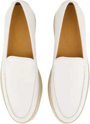 Tod's Loafer - Dames Gomma Rafia Mocassin Wit - Gr. 37,5 (EU) - in Weiß - für Damen