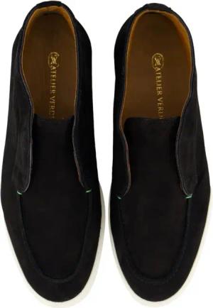 ATELIER VERDI Stiefel - Heren Enzo Nubuck Mid Loafer - Gr. 44 (EU) - in Schwarz - für Damen
