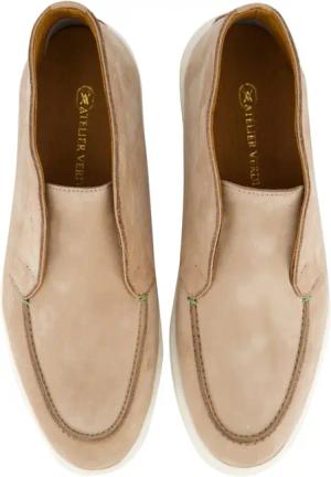 ATELIER VERDI Stiefel - Heren Enzo Nubuck Mid Loafer - Gr. 46 (EU) - in Beige - für Damen
