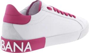 Dolce&Gabbana Low-Top Sneaker - Dames Portofino Vintage Sneaker Wit - Gr. 38 (EU) - in Weiß - für Damen