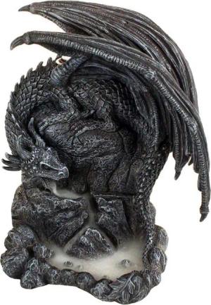 Nemesis Now - Gothic Räuchergefäß - Dragon Pool Backflow Incense - dunkelgrau