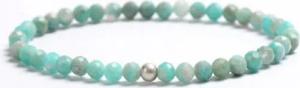 Kim Johanson Armband Naturstein Perlenarmband (1-tlg), mit 925 Sterling Silberperle