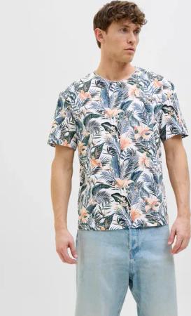 Jack & Jones Rundhalsshirt "JJEBRYAN AOP TEE S/S O-NECK NOOS", mit All-Over Print