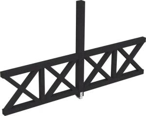 Skanholz Carport-Seitenwand "Andreaskreuz", freistehehend