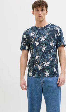 Jack & Jones Rundhalsshirt "JJEBRYAN AOP TEE S/S O-NECK NOOS", mit All-Over Print