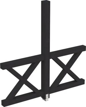 Skanholz Carport-Seitenwand "Andreaskreuz", freistehehend
