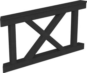 Skanholz Brüstungsgeländer "Andreaskreuz"