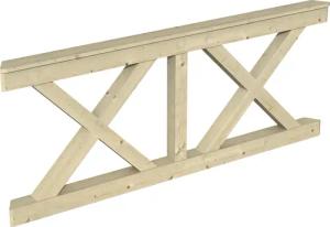 Skanholz Brüstungsgeländer "Andreaskreuz"