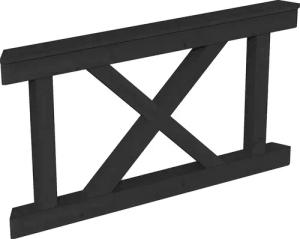 Skanholz Brüstungsgeländer "Andreaskreuz"
