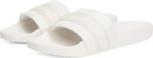 Tommy Hilfiger Pantolette "HILFIGER POOLSIDE WITH WEBBING", Plateau, Sommermode, Bequemschuh, Flats mit Textilband