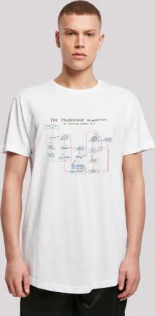 F4NT4STIC T-Shirt "Big Bang Theory Friendship Algorithm", Herren,Premium Merch,Lang,Longshirt,Bedruckt