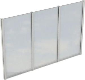 Skanholz Carport-Seitenwand, m. Polycarbonat, freistehend