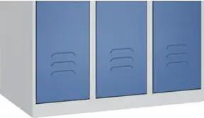 C+P Putzmittel-Spind Classic PLUS, 2 Abteile, 1850x800x500mm, 7016/7035 Verschluss Sicherheits-Drehriegel