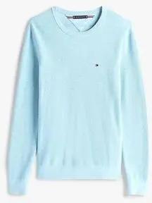 Tommy Hilfiger Pullover MW0MW36347 STRUCTURE CREW-DVW BLUE FIZZ HTR