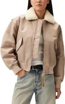 Calvin Klein Jeans Damen-Jacke SATIN AVIATOR J20J224115
