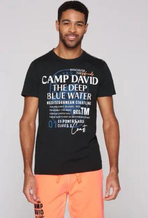 CAMP DAVID Rundhalsshirt, aus Baumwolle