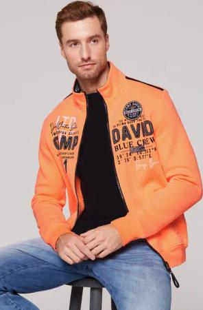 CAMP DAVID Sweatjacke, mit Stehkragen