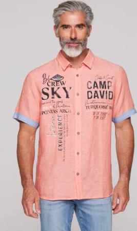 CAMP DAVID Kurzarmhemd, mit Kentkragen