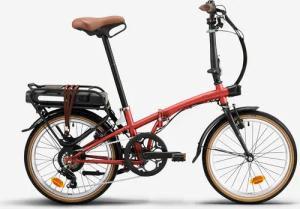 E-Bike Faltrad Klapprad 20 Zoll E-Fold 500 ziegelrot