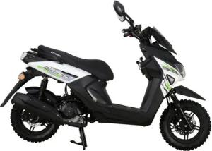 GT UNION Motorroller Cross 2.0 45, 49,6 ccm, 45 km/h, Euro 5, (Komplett-Set, 2 tlg., mit Topcase), Luftgekühlter Motor
