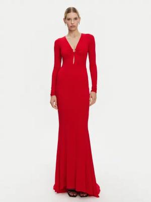 PINKO Abendkleid 104935 A2GS Rot Slim Fit