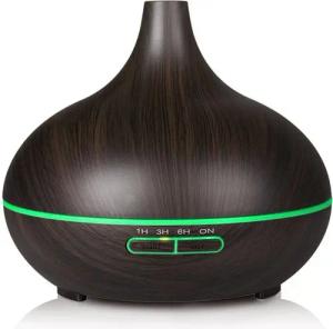BRAIDOL Luftbefeuchter Diffuser Ultraschall Aroma Diffusor Luftbefeuchter 500ml mit 8 Farben, 0,50 l Wassertank
