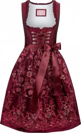 Dirndl Eva (rot, Gr. 46) von Stockerpoint Wiesnwuid für Damen, 100% Polyester