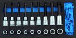 Gedore 1500 CT1-ITX 19 LKP Satz Schraubendrehereinsätze 1/2" in Check-Tool-Modul