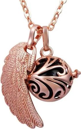 Schmuck-Elfe Klangkugelanhänger Set Feder Eleganz (Set), Set 4tlg, inkl. Klangkugel