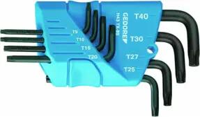 Gedore H 43 TX-08 Winkelschraubendreher-Satz im Halter 8-teilig TX T10-T45