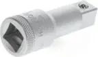 Gedore Steckschlüsselverlängerung, 1/2'' 12,5 mm 4-kant Antrieb, 63 mm lang, Adapter, Werkzeug, 1990-2.1/2, Stahl verchromt