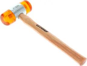 Gedore Plastikhammer, Ø 50 mm, Auswechselbare Köpfe aus Cellulose-Acetat, Robuster Stiel aus Esche