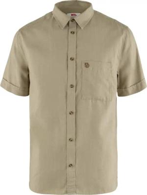 Fjällräven Övik Travel Shirt SS M Herren (Hellbraun Größe)