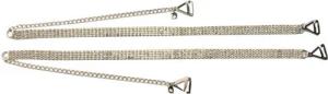 Einkaufszauber BH-Träger Schmuck BH-Träger Strass Vierreihig (1 Paar), Strass