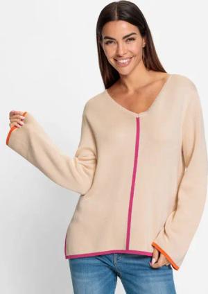 V-Ausschnitt-Pullover