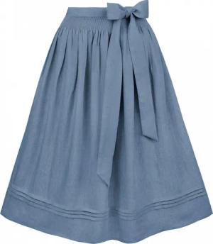 Dirndlschürze Mina (rauchblau, Gr. 4 (52-56)) von Stockerpoint für Damen, Dirndlschürzen, 70% Leinen, 30% Viskose