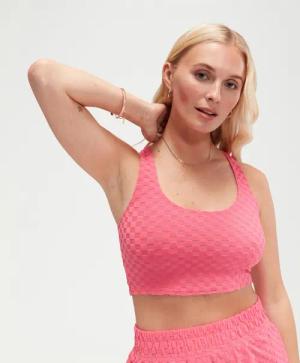 Pinkes FLU3NTE Terry Cropped-Top
