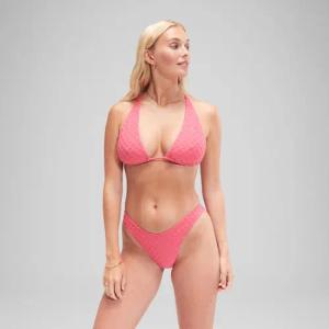 Pinkes FLU3NTE Terry Triange Bikinioberteil