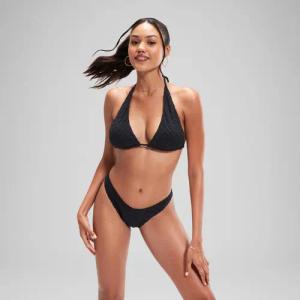 Graues FLU3NTE Terry Triange Bikinioberteil