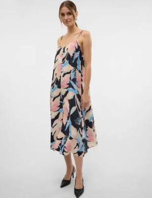 Vero Moda Spaghettikleid VMJOSIE CALF SINGLET DRESS WVN GA NOOS