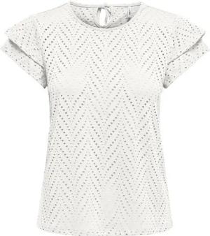 ONLY Kurzarmshirt ONLSMILLA S/S O-NECK FRILL TOP JRS