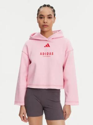 adidas Sweatshirt ALL SZN Graphic JJ4519 Rosa Loose Fit