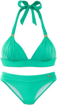LASCANA Triangel-Bikini Toni mit goldfarbenen Accessoires