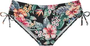 Lascana - Bikinihose mit Raffung Damen black print